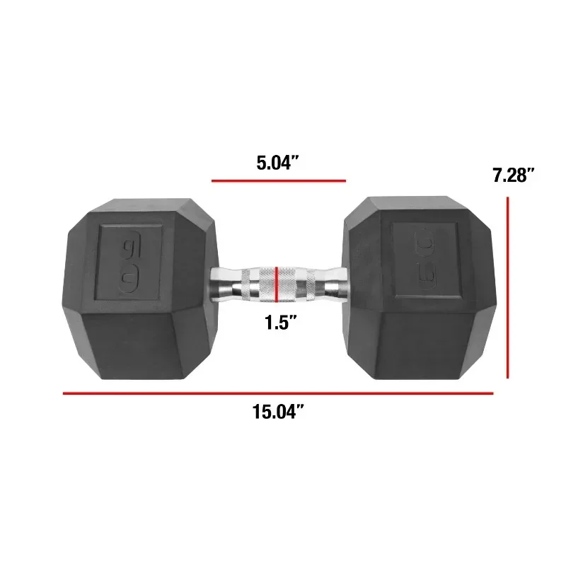 OUZEY Barbell Coated Hex Dumbbell - Premium Strength Training Solution - Image 4