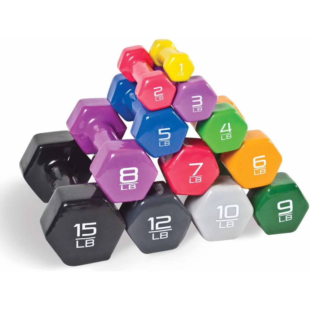 Oeny Electroplated Dumbbells - 12-15lb Strength Training - Image 6