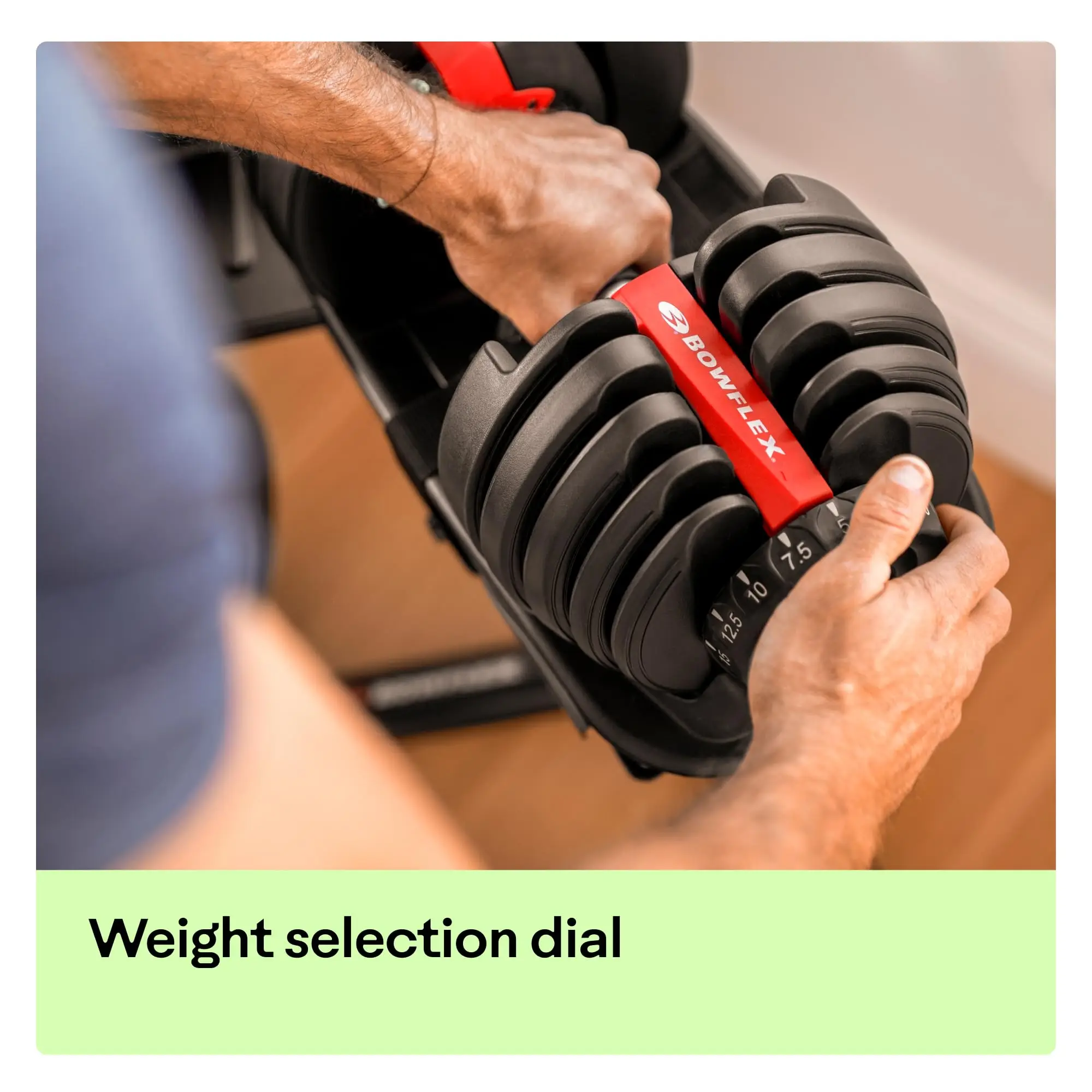 Adjustable Dumbbells - 5 to 52.5 lb. in 2.5 lb. Increments - Image 5
