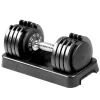 Adjustable 11-55lb Dumbbell Single